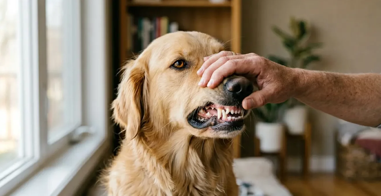 Chien recevant des soins dentaires pour protéger sa santé cardiaque