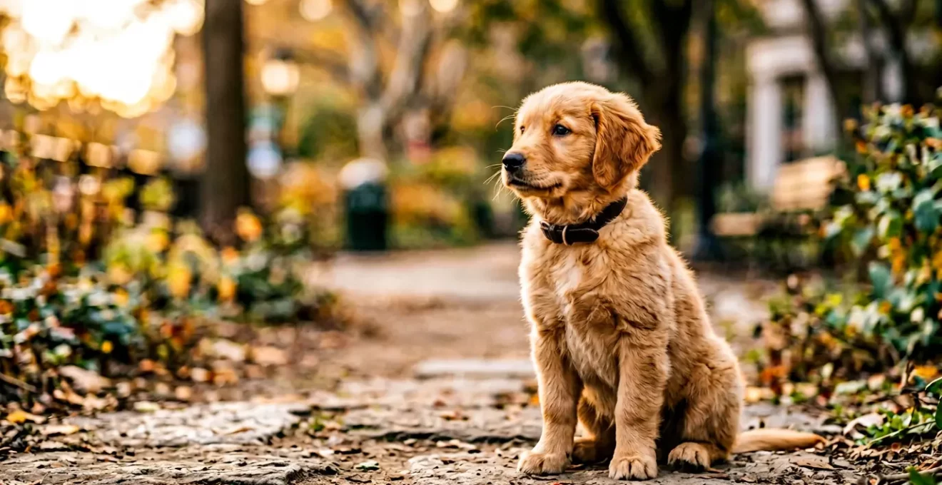Chiot en pleine découverte du monde lors de sa période de socialisation cruciale