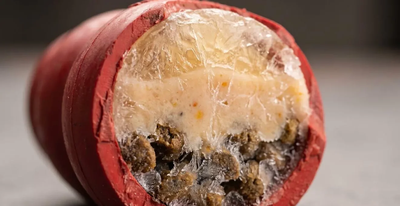 Préparation en couches d'un Kong glacé avec différentes textures pour une occupation prolongée