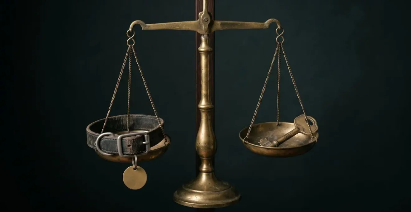 Symbole equilibre justice responsabilite civile garde animal domestique